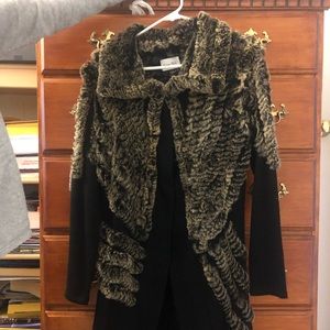 Real Rabbit Sweater Coat